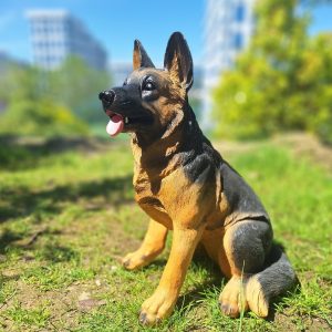 Садовая фигура Овчарка сидит маленькая 52х35 см