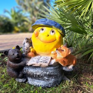 Садовая фигура из сказки Колобок 46х52х24 см.