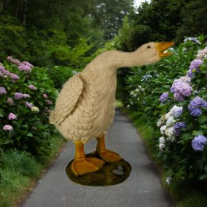 Садовая фигура Гусь шипящий, 43 см.