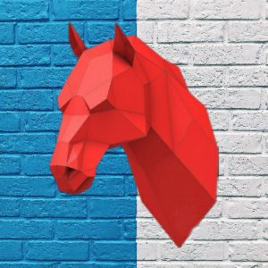 Полигональная фигура голова