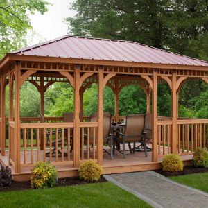 Садовая беседка из дерева 3х4 м