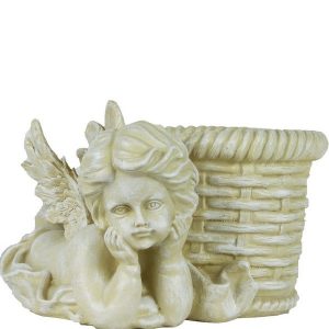 Античное Кашпо Ангел 24х15 см