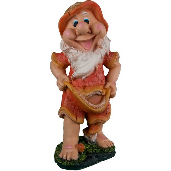 Садовая фигура Гном в пижаме 46х22 см.