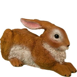 Садовая фигура Заяц лохматый лежащий, 18х38 см