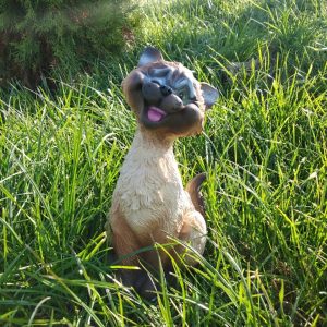 Садовая фигура Хитрый кот, 26х16х13 см.