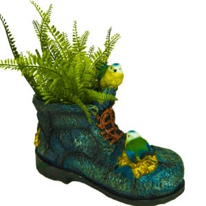 Кашпо Башмак с птицами 30х23 см