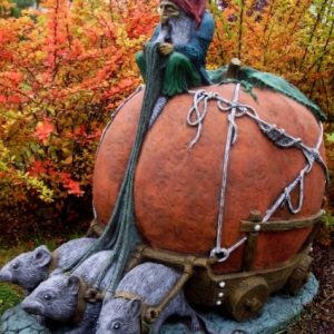 Скульптура Тыква с крысами 80х70х45 см