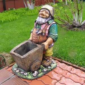 Скульптура Кашпо Садовник 60х40х50 см
