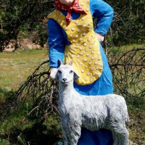 Скульптура Баба с козой 120х75х60 см