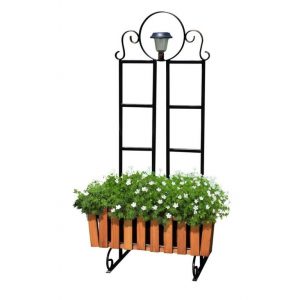 Кованая подставка для цветов Кантри арт.19029, 98х66х40 см.