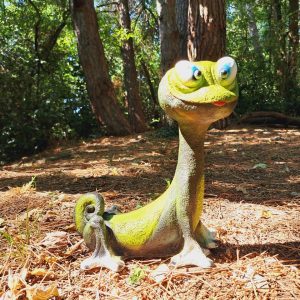 Садовая фигура "Ящерка Кузятница" 35х30х20 см