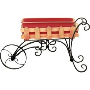 Подставка для цветов Садовая тележка арт. 19013, 26х95х95 см.