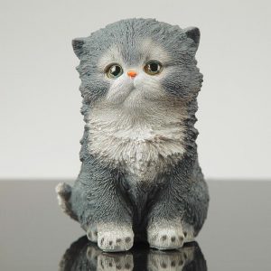 Садовая фигура Котенок персидский, 16х12х16 см.