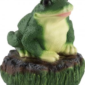 Садовая фигура Жаба на камне, 22 см.