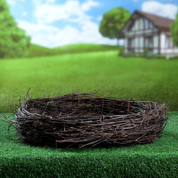 Садовая фигура Гнездо плетеное большое