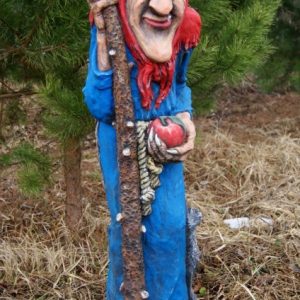 Скульптура Баба-Яга 125х50х50 см