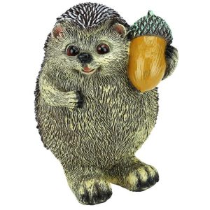 Садовая фигура Ежик с желудем кроха 10х9х16 см