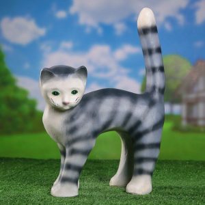 Садовая фигура Кошка хвост трубой, 48х33 см.