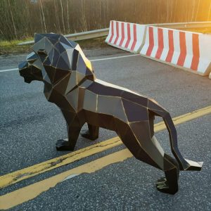 Полигональная фигура Лев 94х80х40 см