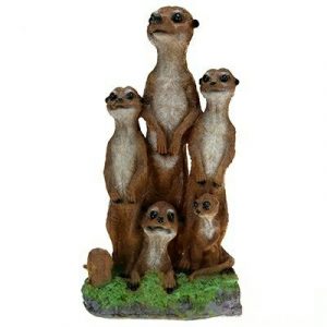 Садовая фигура Сурикаты большая семья, 42х25 см.
