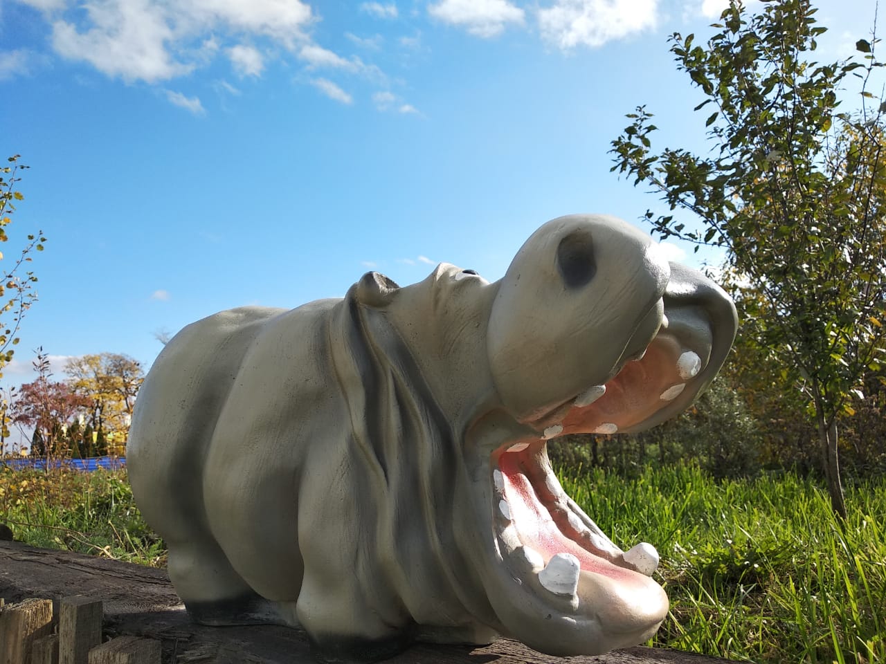Садовая фигура Бегемот, 28х50 см. — изображение 2