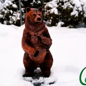 Садовая фигура Медведь стоячий средний, 73х34 см.