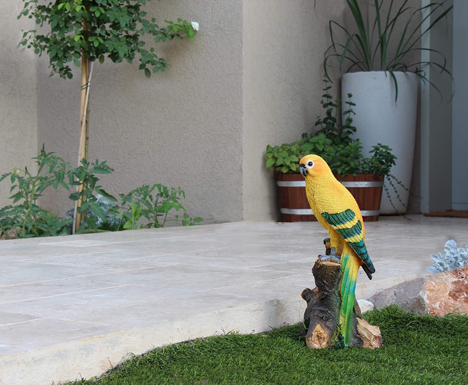 Садовая фигура Попугай на ветке — изображение 2