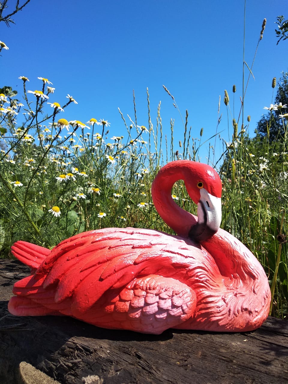 Садовая фигура Фламинго, - 19 х 3 0 см. — изображение 4