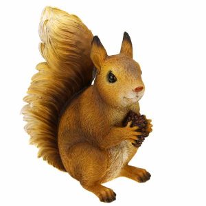 Садовая фигура Белка с шишкой, 21х16 см.