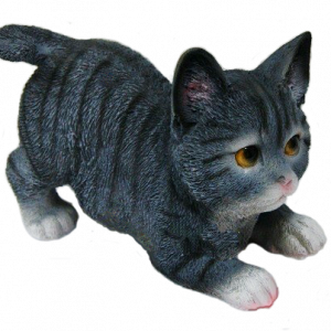 Садовая фигура Котенок игривый, 16х14х15 см.