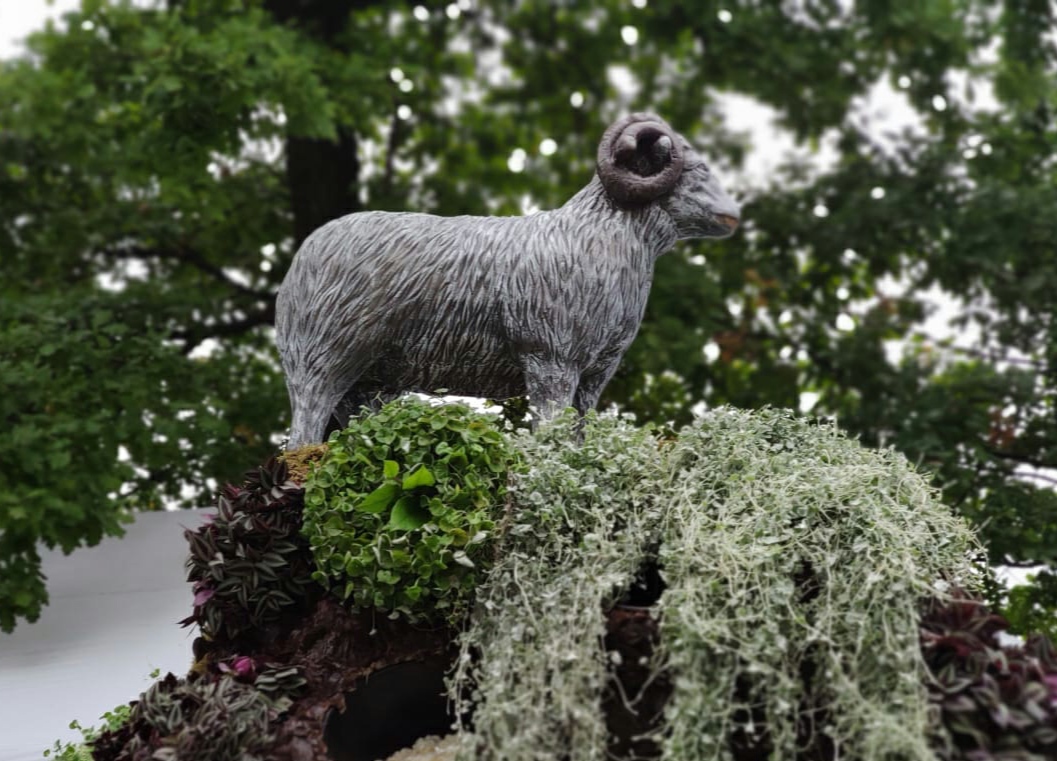 Садовая фигура Баран с большими рогами, 71х93 см. — изображение 2