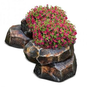 Садовое кашпо Камень бордюрный полукруглый, 30х28х85 см.