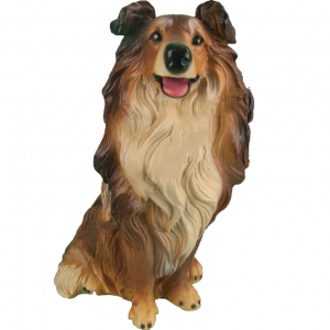 Садовая фигура Колли маленькая, 35х41 см.