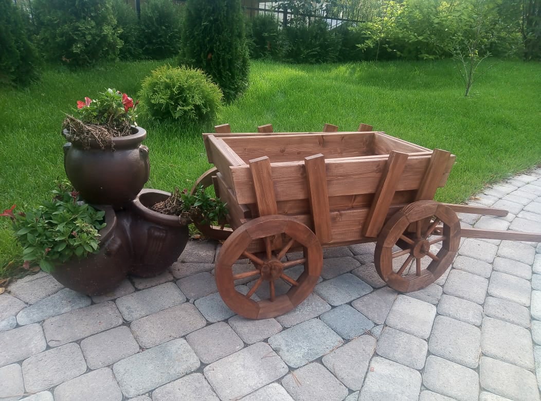Деревянная телега 143х50 см