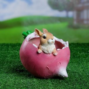 Зоокашпо Редиска с зайцем 22х24 см