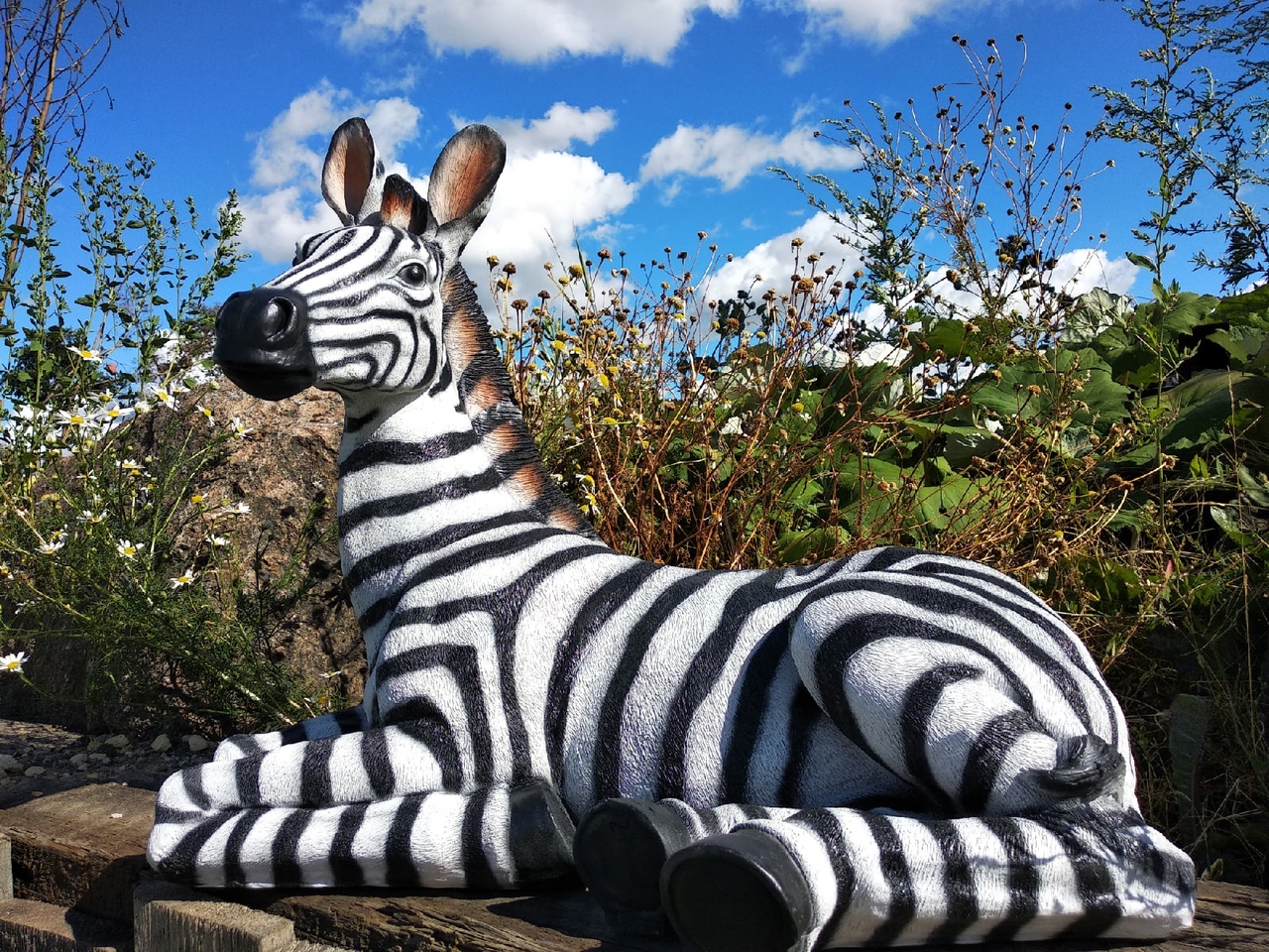 Садовая фигура Зебра, 56х50 см. — изображение 2