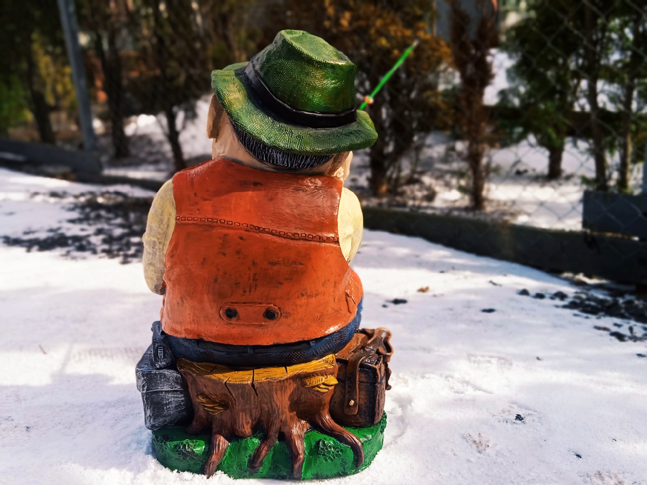 Садовая фигура Рыбак, 52х32х24 см. — изображение 4