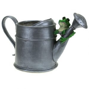 Кашпо Лейка с лягушкой