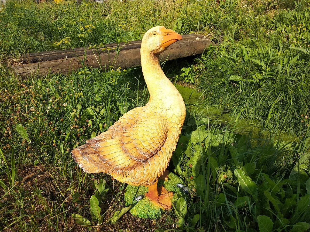 Садовая фигура Гусь большой, 62 см.