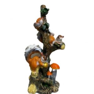 Садовая фигура Дерево с белками и грибами 105х50 см