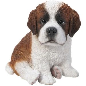 Садовая фигура Щенок сенбернара, 17х16х16.5 см.
