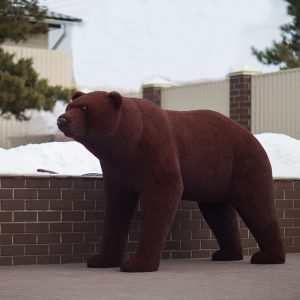 Топиари медведь бурый 160x260x95 см