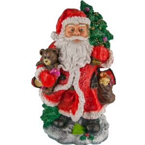 Фигура на новый год Санта - Клаус с мешком подарков, 54х40 см.