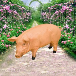 Садовая фигура Хряк, 45х110 см.