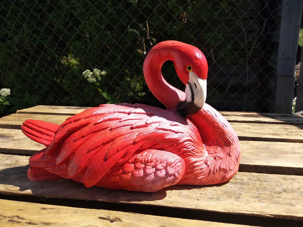 Садовая фигура Фламинго, - 19 х 3 0 см. — изображение 6