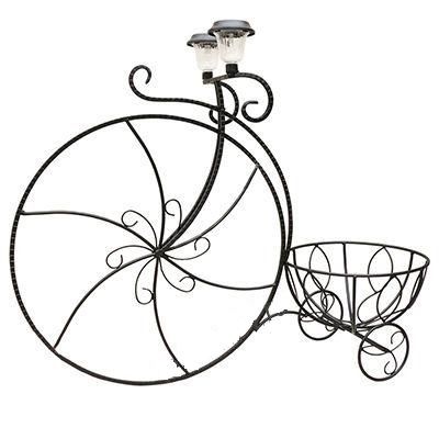 Кованая подставка для цветов велосипед, 38х75х105 см.