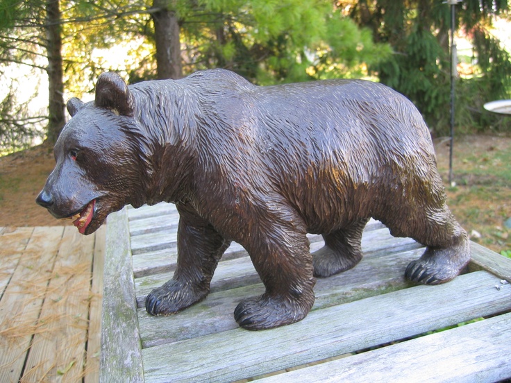 Деревянная скульптура Медведь средний 156 x 70 x 96 см