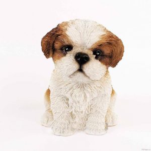 Садовая фигура Щенок болонки, 18х13х17 см.