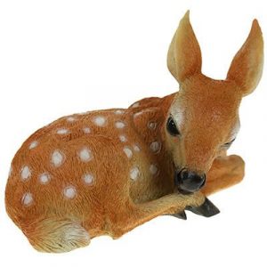 Садовая фигура Олененок лежащий, 14х25 см.