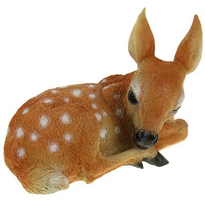 Садовая фигура Олененок лежащий, 14х25 см.